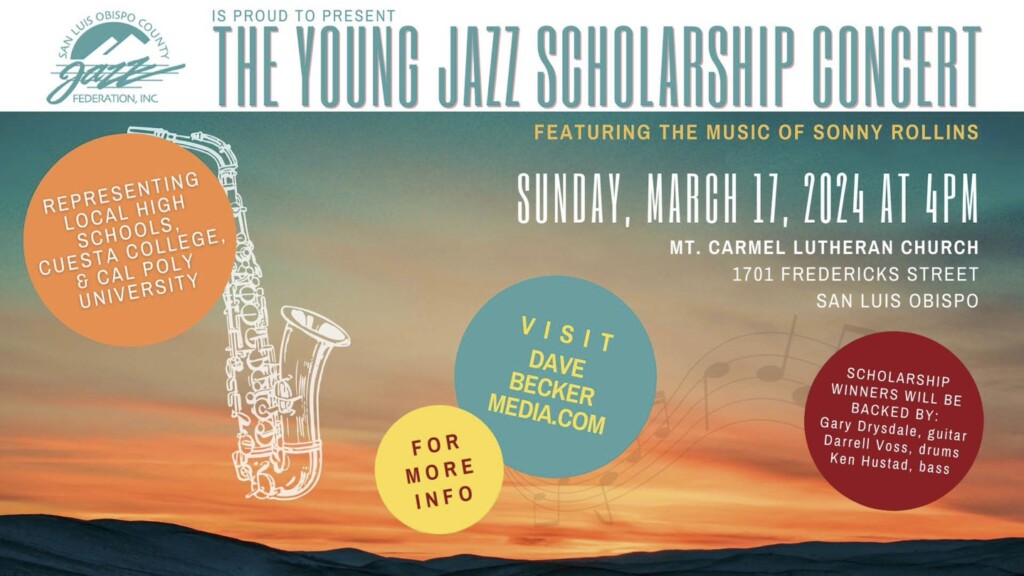 Upcoming Concerts - San Luis Obispo County Jazz Federation